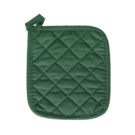 RITZ Concepts Solid Quilted Fabric Pot Holder 50/50 Poly/Cotton Dark Green 35120